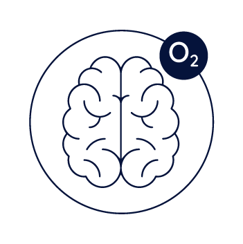 Pictogramme cerveau oxygéné